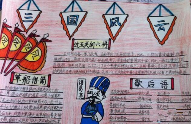 三国演义手抄报简单又漂亮