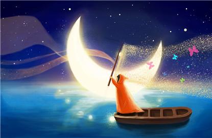 小学儿童短篇故事文字版：美丽的月亮河