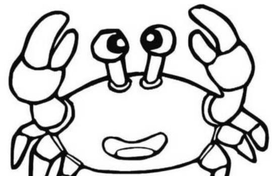 螃蟹怎么画简笔画图片可爱  螃蟹的画法简笔画图片大全