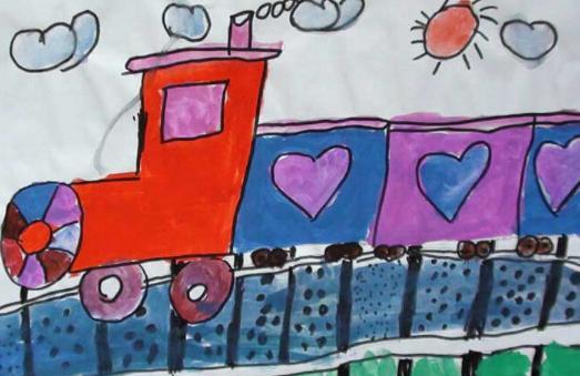 关于火车的儿童画图片大全 儿童火车画画图片大全