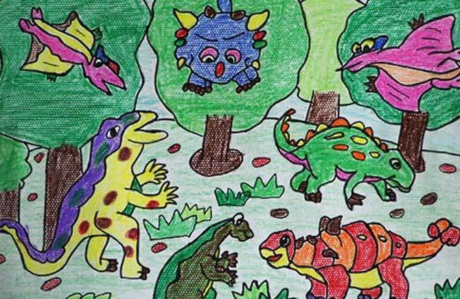 儿童画恐龙图片怎么画 幼儿画画恐龙图片大全