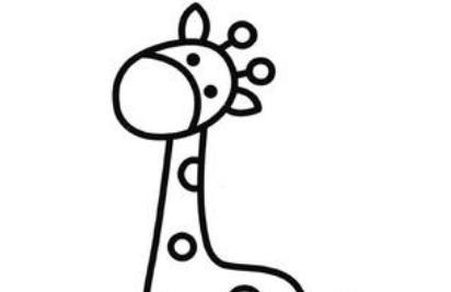 长颈鹿的简笔画怎么画 长颈鹿的简笔画图片大全可爱简单