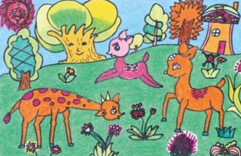 儿童画小鹿怎么画图片大全 如何画一只美丽的鹿