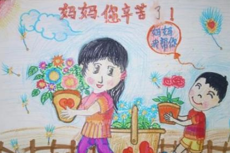 怎样画妈妈节日快乐的简笔画 关于妇女节的画简单好看