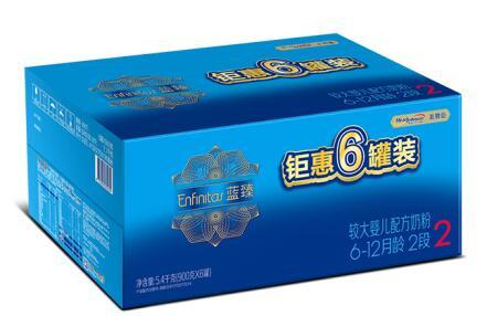 美赞臣蓝臻奶粉一箱几罐