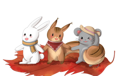 小松鼠和小兔子故事