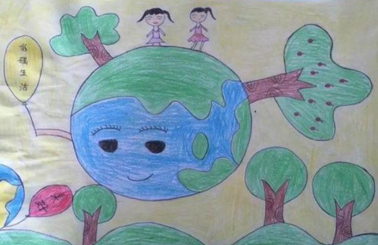地球妈妈儿童主题画