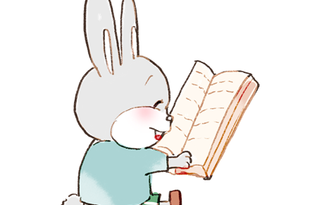 小兔子练书法故事