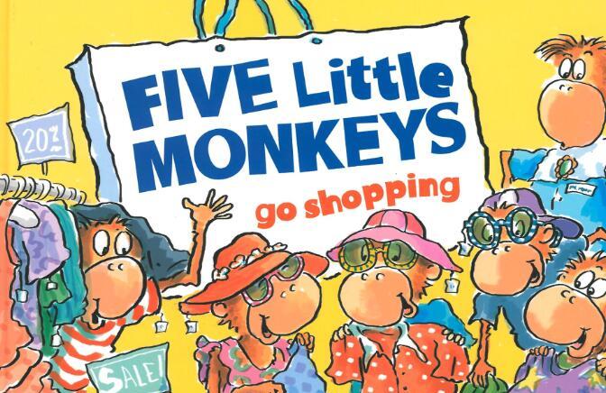 《five little monkeys》绘本pdf+MP3音频