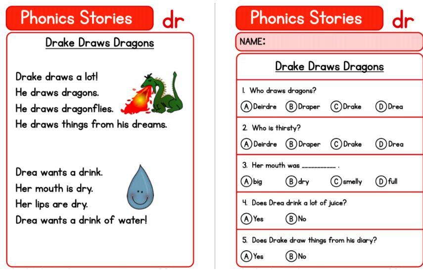 phonics stories自然拼读38个故事pdf资源免费下载