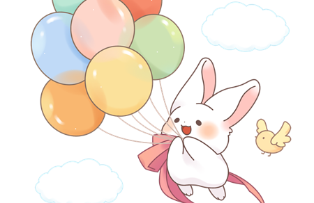 小白兔的气球的故事