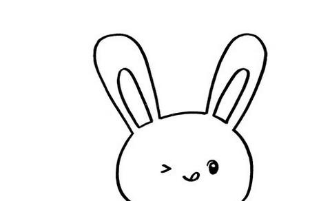 可爱小白兔简笔画步骤