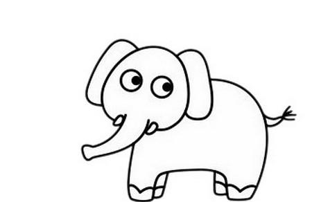 大象简笔画怎么画最简单