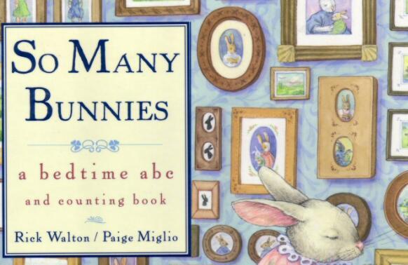 《数数小兔子》英文字母和数字绘本pdf资源免费下载