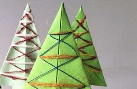 折纸圣诞树的步骤图解