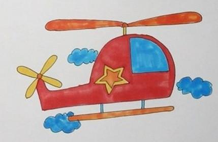 直升飞机简笔画怎么画简图