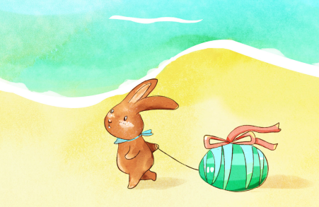 小兔子种西瓜的童话故事