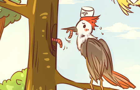 啄木鸟找事做的童话故事