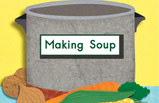 少儿英语绘本故事《making soup熬汤》pdf资源免费下载