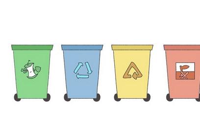 四个分类垃圾桶怎么画简笔画