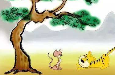 老虎学爬树的故事