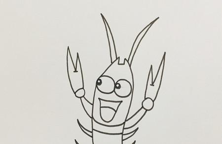 可爱的小虾怎么画简笔画