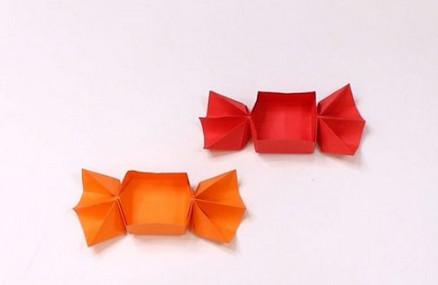 折纸糖果盒子的步骤方法