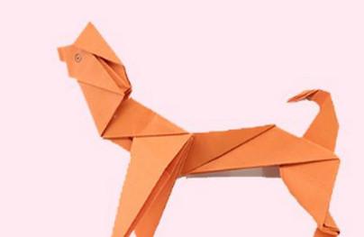折纸立体小狗的步骤图解