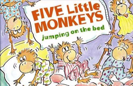 Five little monkeys jumping on the bed绘本pdf+mp4下载