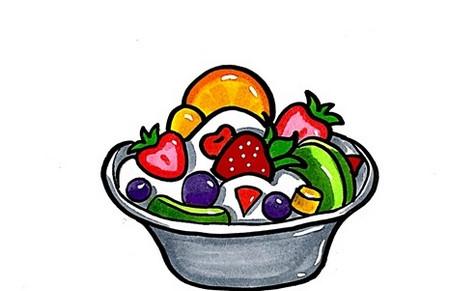 水果沙拉怎么画简单又漂亮