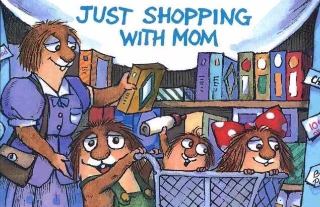 《Just shopping with mom和妈妈一起逛街》英文原版绘本pdf资源免费下载