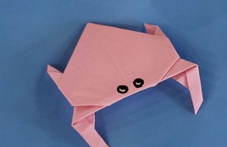 手工折纸螃蟹的折法