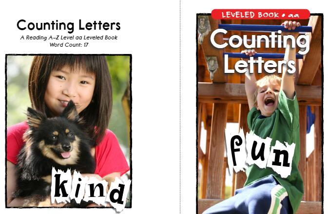 美国Raz分级阅读绘本《Counting Letters》pdf资源免费下载