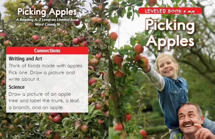 美国Raz分级阅读绘本《Picking Apples摘苹果》pdf资源免费下载