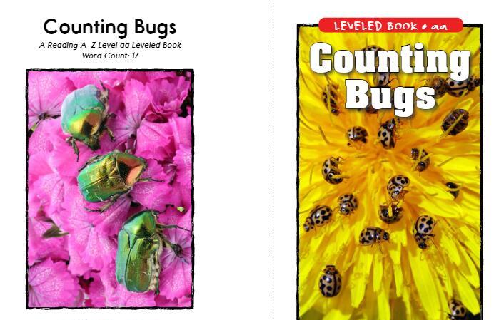 美国Raz分级阅读绘本《Counting Bugs数虫》pdf资源免费下载