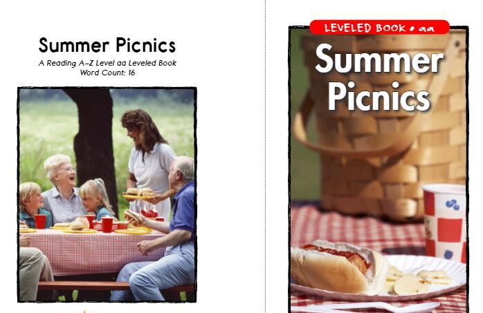 《Summer Picnics夏季野餐》美国Raz分级阅读绘本pdf资源免费下载