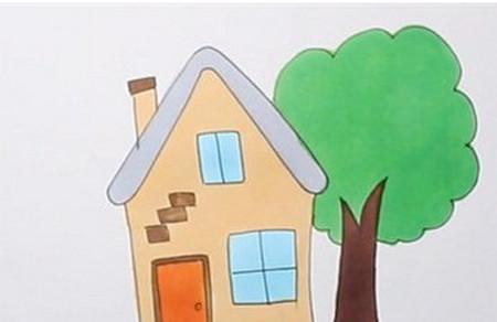 房子和树怎么画简单又漂亮