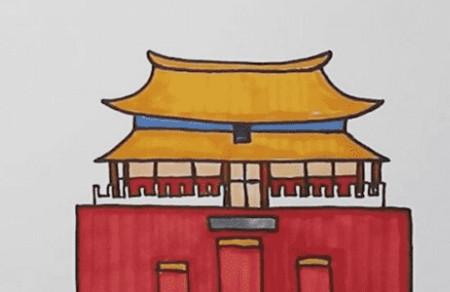 最简单的北京故宫怎么画