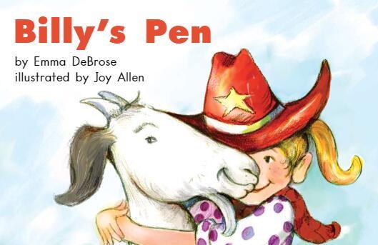 《Billy's Pen》英文绘本pdf资源免费下载