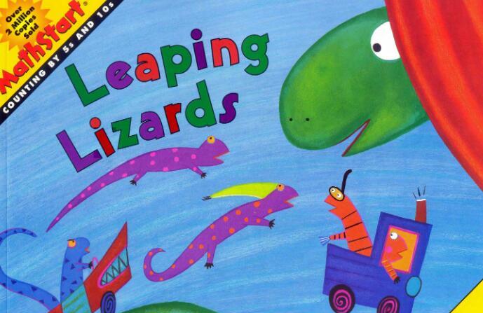 《leaping lizards蹦蹦跳跳的小蜥蜴》数学启蒙英文绘本pdf资源免费下载