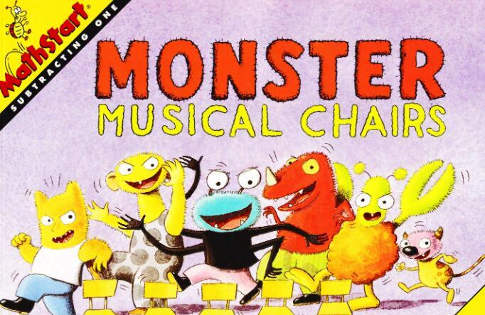 《Monster Musical Chairs怪物抢椅子》数学启蒙绘本pdf资源免费下载