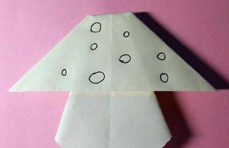 折纸蘑菇的步骤图解法