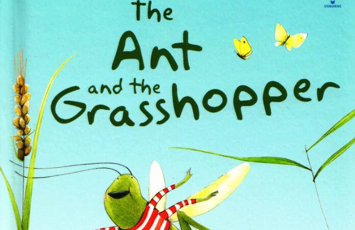 《The Ant and the Grasshopper蚂蚁和蚱蜢》英语绘本pdf资源免费下载