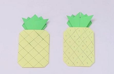 纸菠萝的制作方法步骤