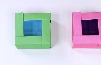 手工折纸抽纸盒图片步骤