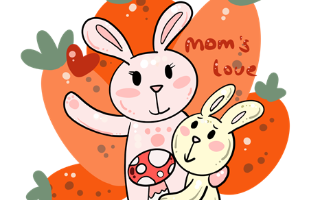 兔妈妈和小兔子故事