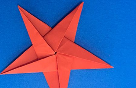 五角星折纸步骤图解法