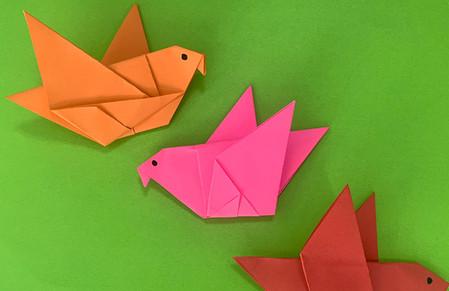 小鸟折纸步骤图解简单
