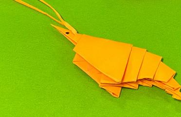 皮皮虾折纸教程图解