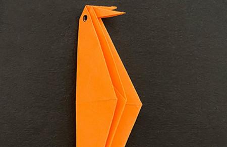 啄木鸟折纸的步骤图解